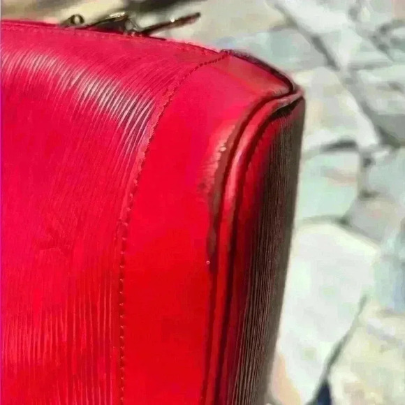 Louis Vuitton Red Alma straight from Vintage Vault high end collector closet - Picture 12 of 17